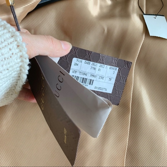 NWT Authentic Gucci Embroidered Leather Jacket - Picture 7 of 8